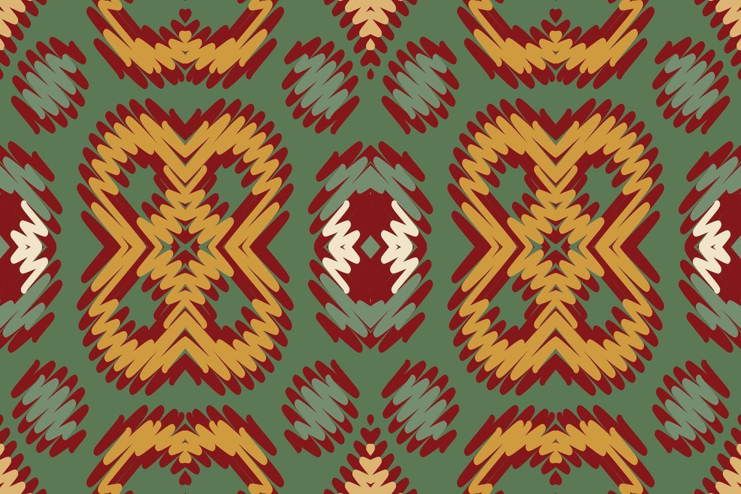 Pakistani dresses pattern Seamless Mughal architecture Motif embroidery, Ikat embroidery Design for Print pattern vintage flower folk navajo patchwork pattern vector
