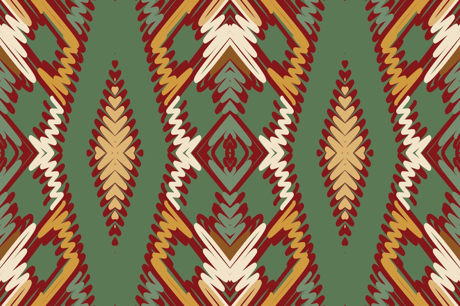 Pakistani dresses pattern Seamless Mughal architecture Motif embroidery, Ikat embroidery Design for Print figure tribal ink on cloth patola sari vector