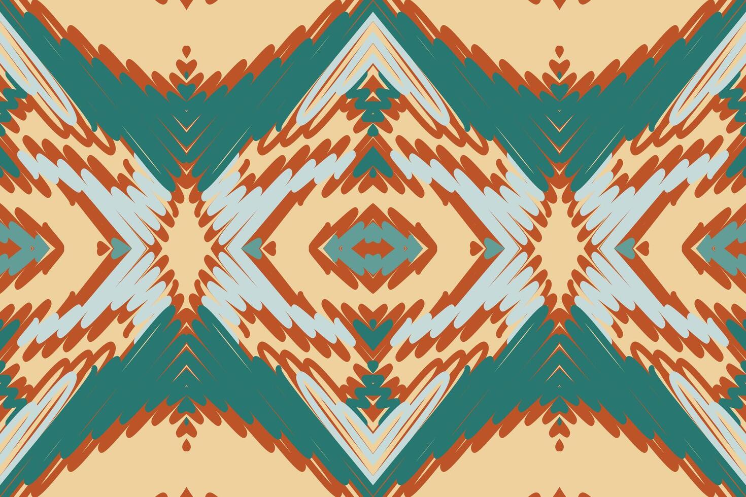 Pakistani dresses pattern Seamless Scandinavian pattern Motif embroidery, Ikat embroidery Design for Print pattern vintage flower folk navajo patchwork pattern vector