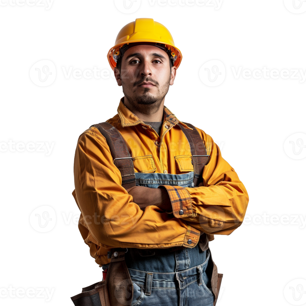 A Labor construction worker, isolated on transparent background png