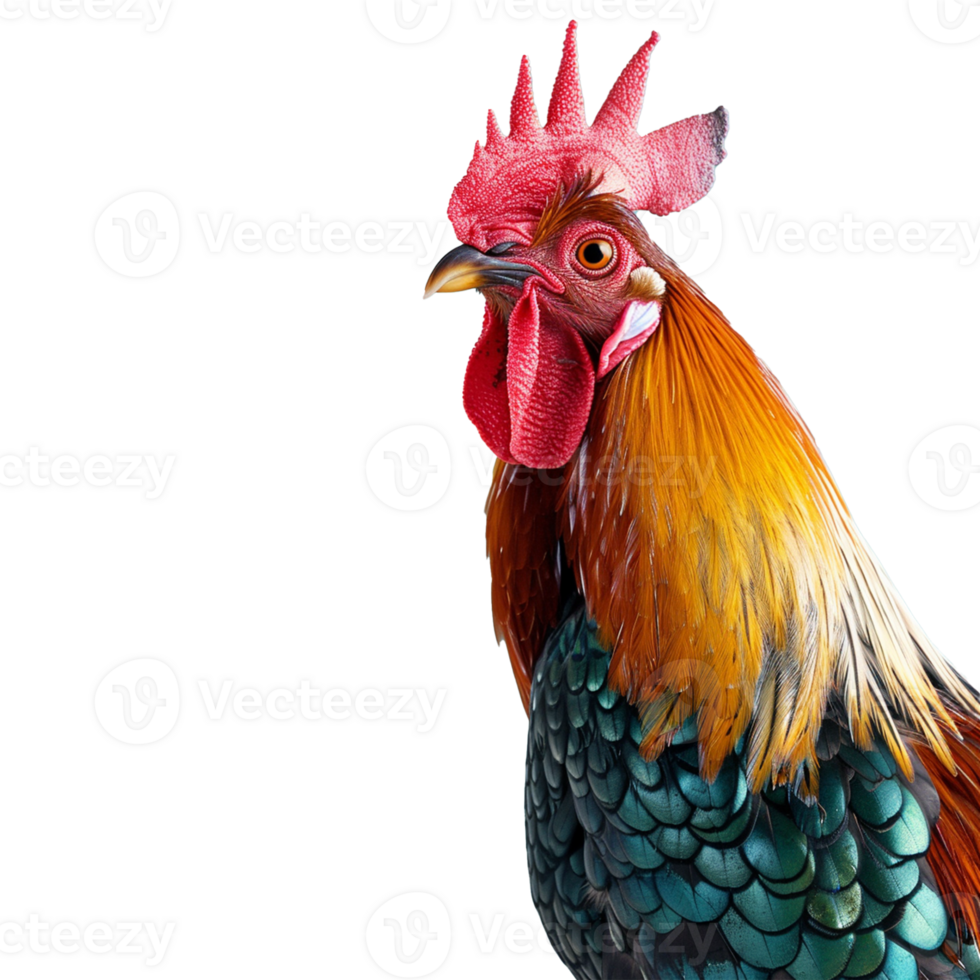 A hen on transparent background png