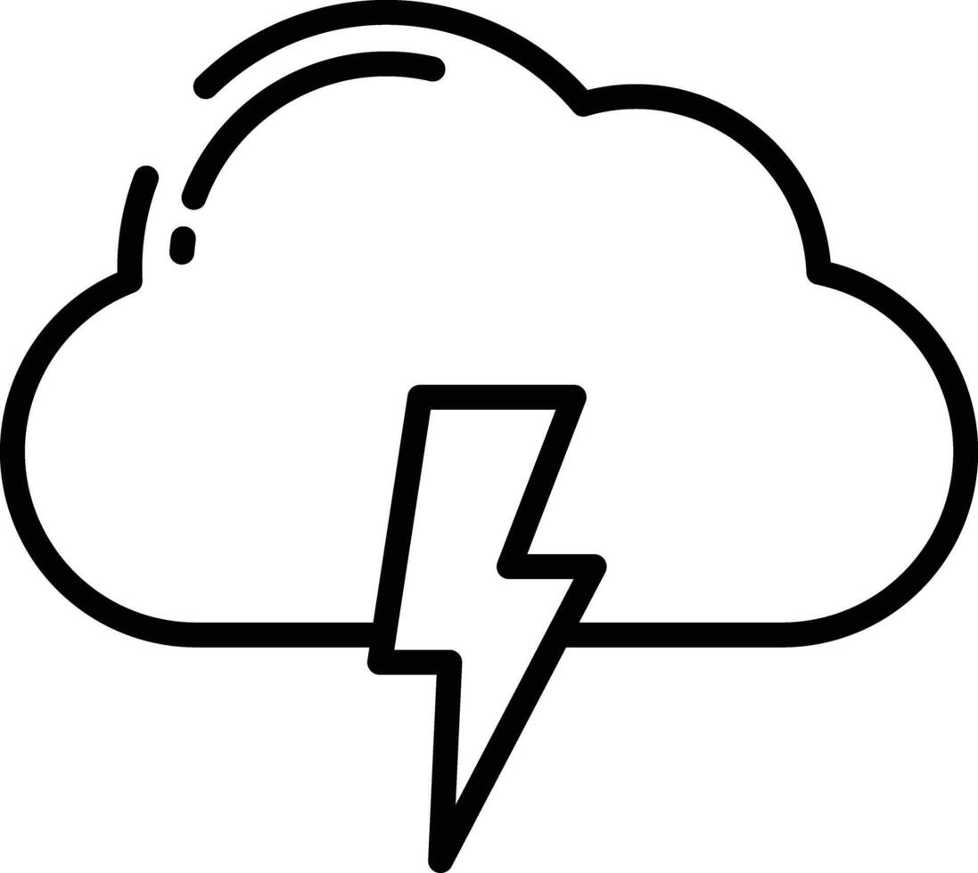 storm outline illustration vector