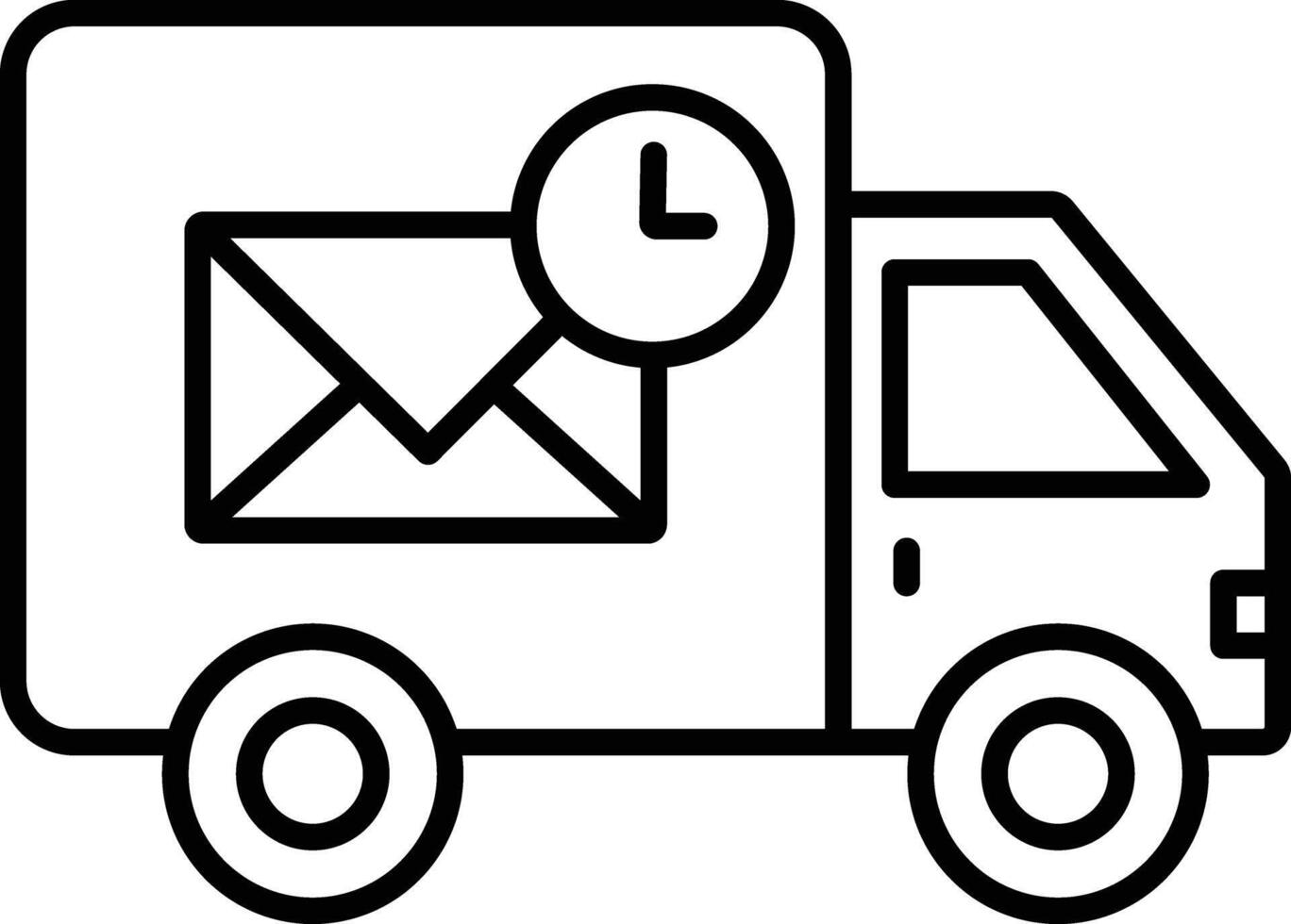 Post outline illustration vector