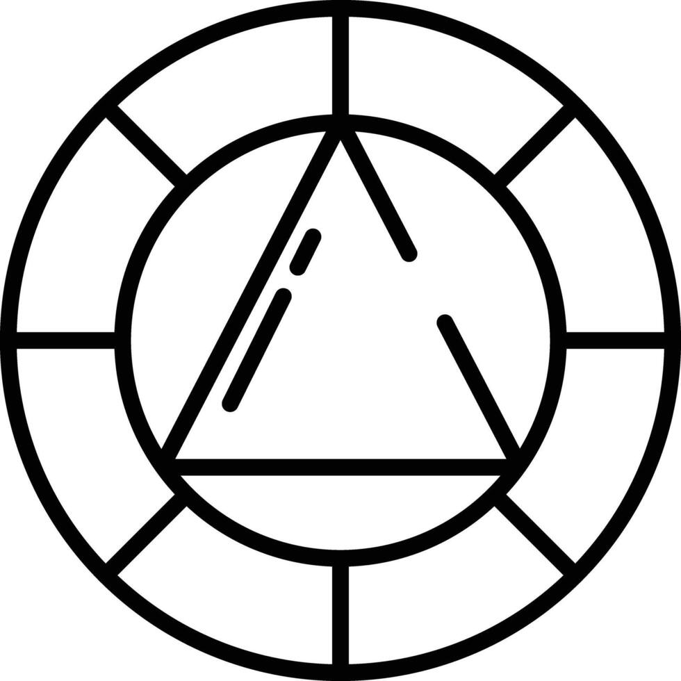 wheel outline illustration vector