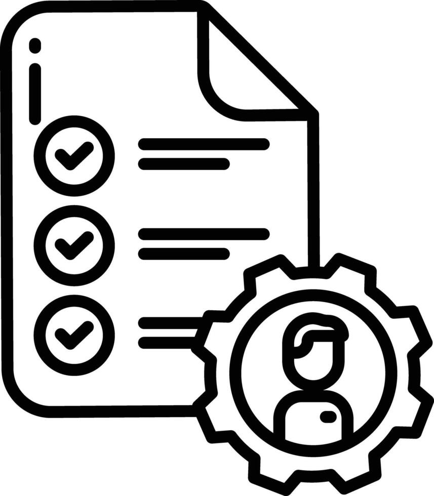 Project outline illustration vector