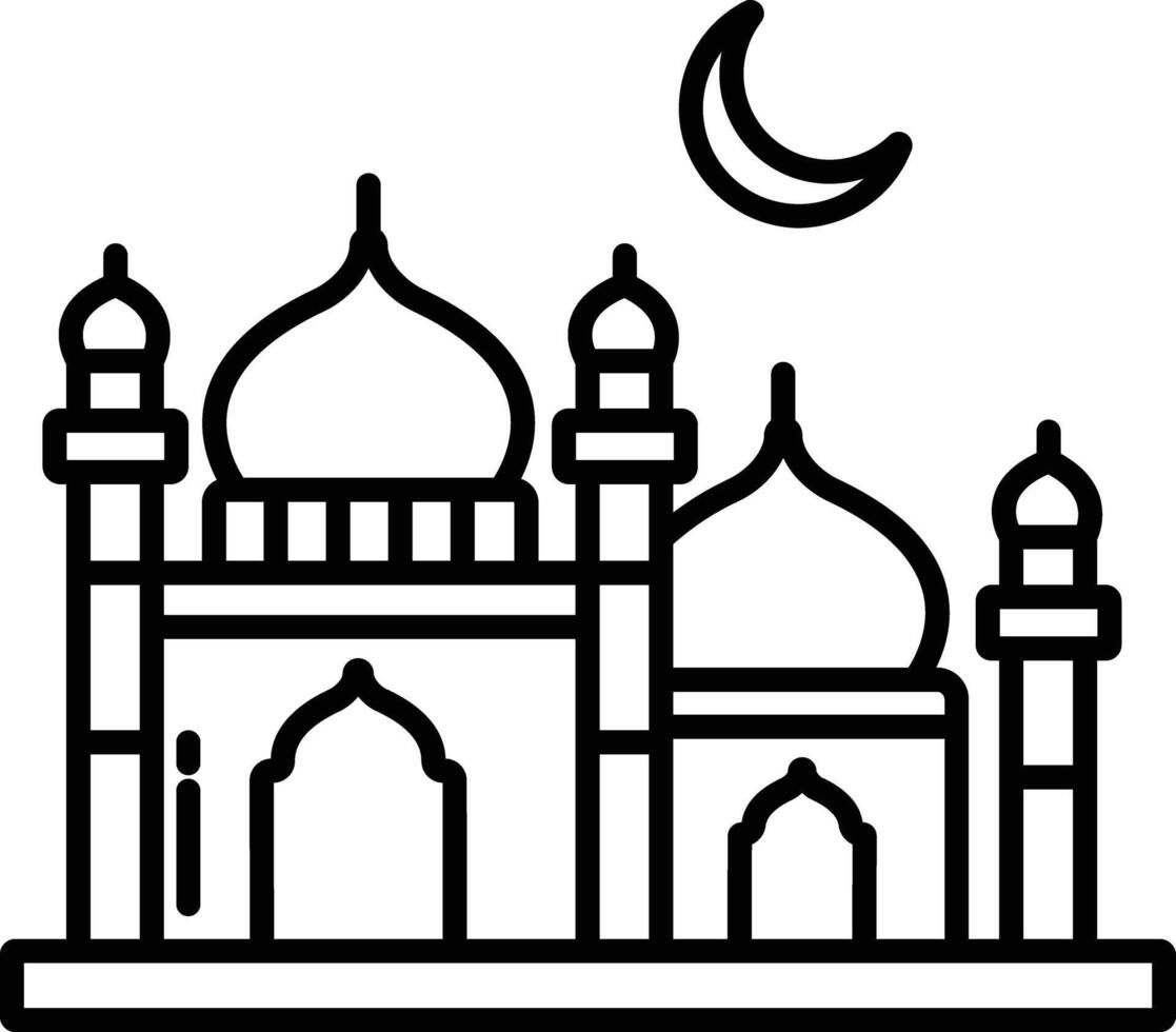 Masque outline illustration vector