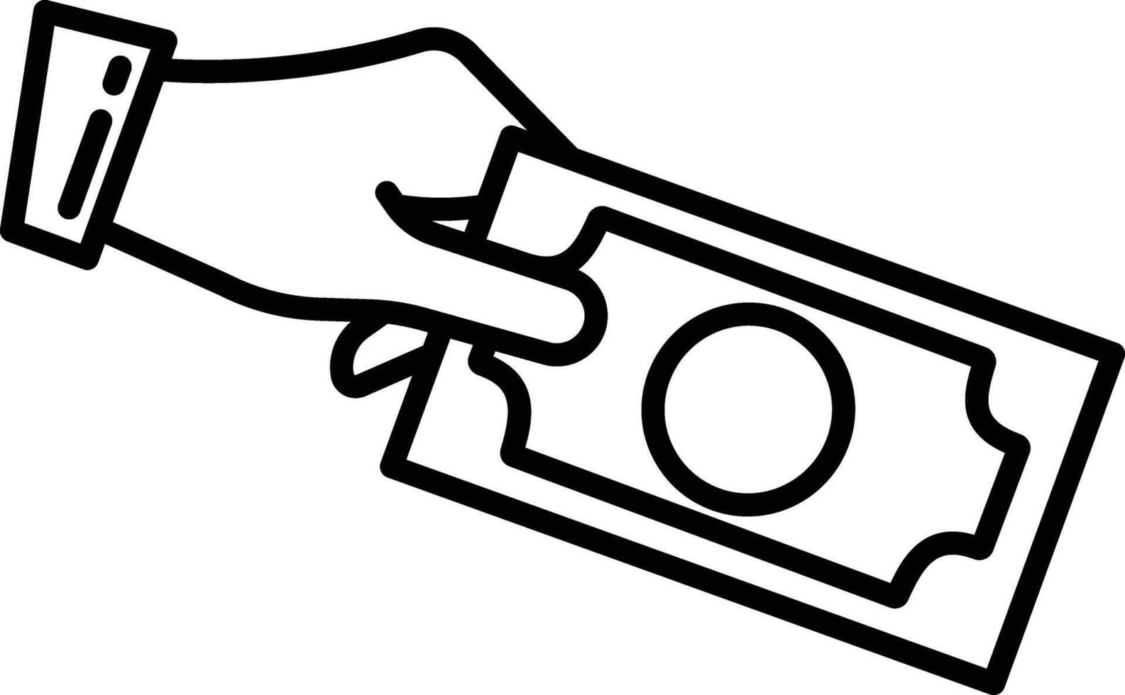 Giving Sadaquah outline illustration vector