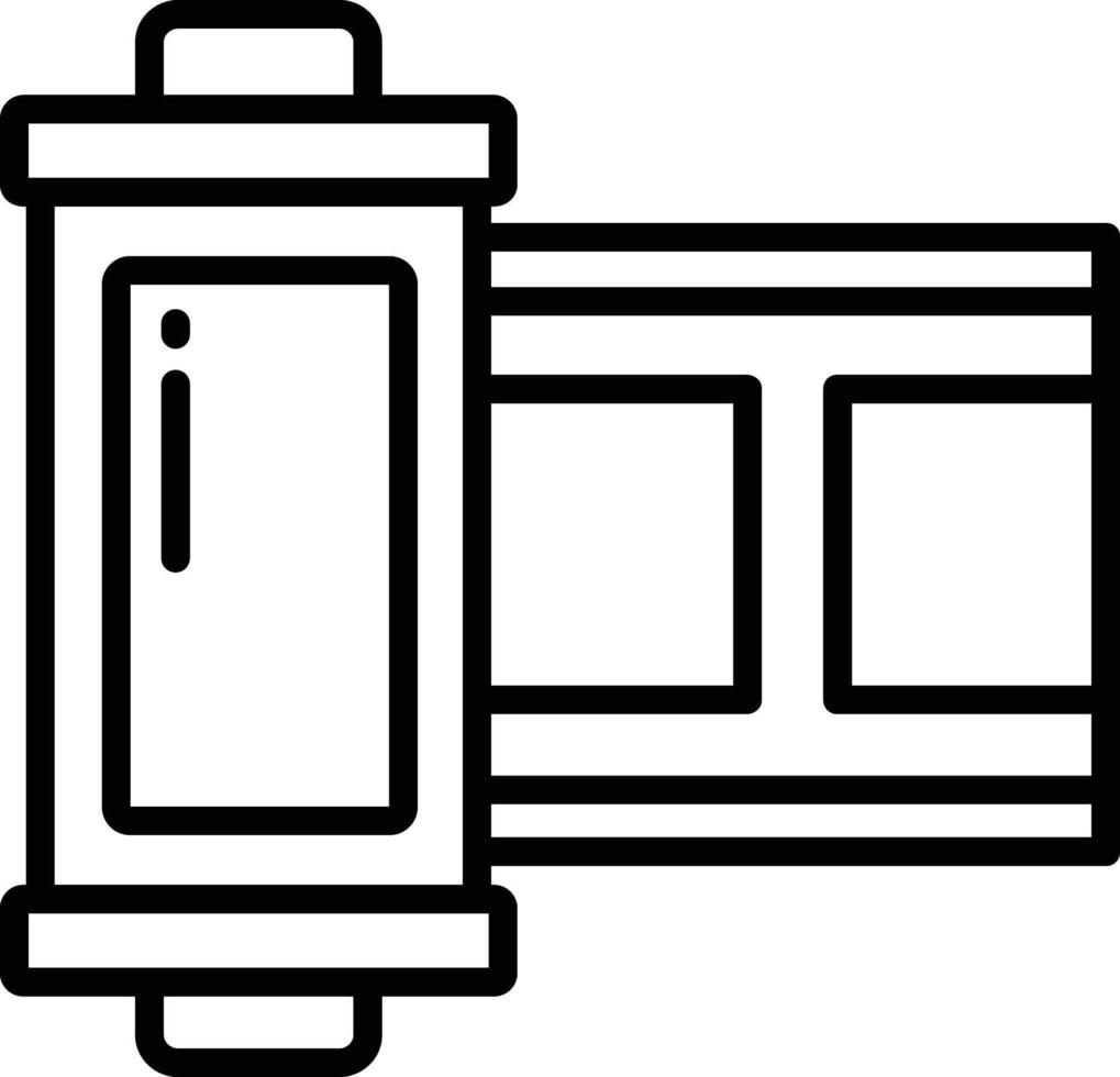 Film outline illustration vector