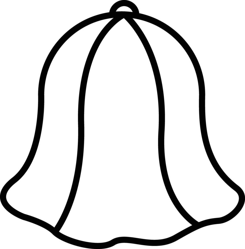 Sauna hat outline illustration vector