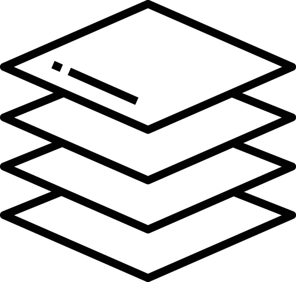 layers outline illustration vector