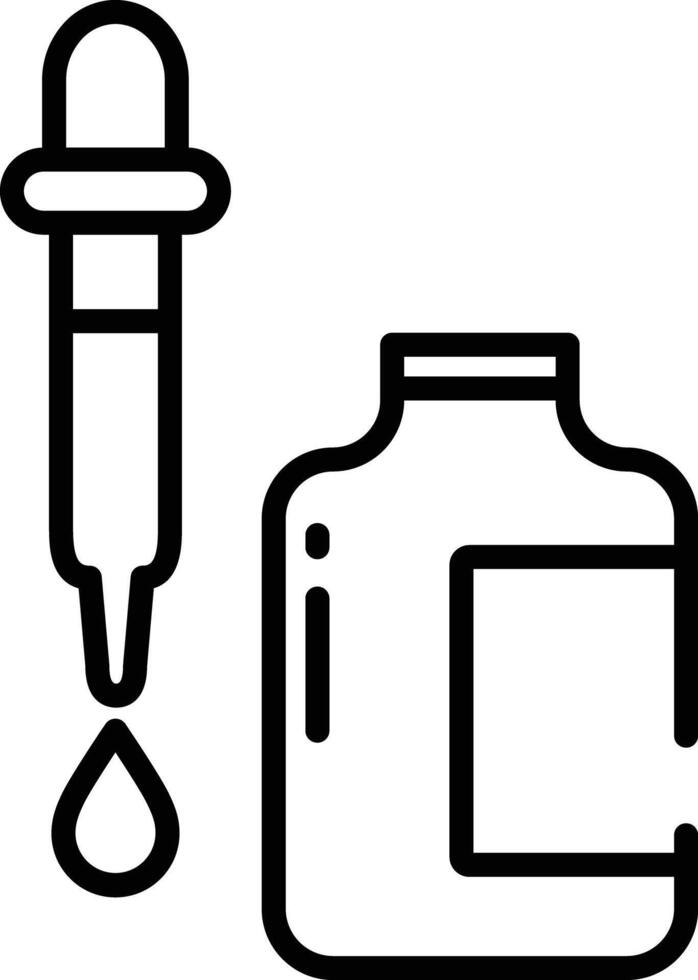 Serum outline illustration vector