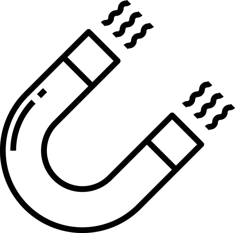 horseshoe outline illustration vector