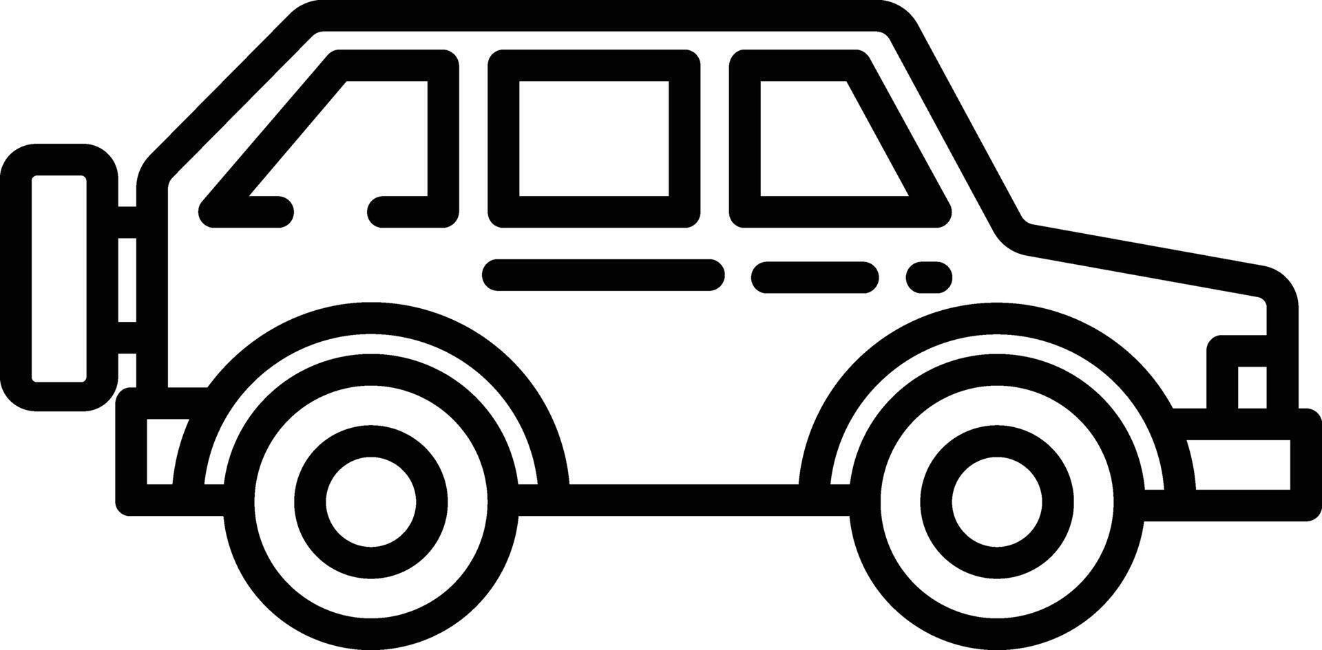 Car outline illustration vector