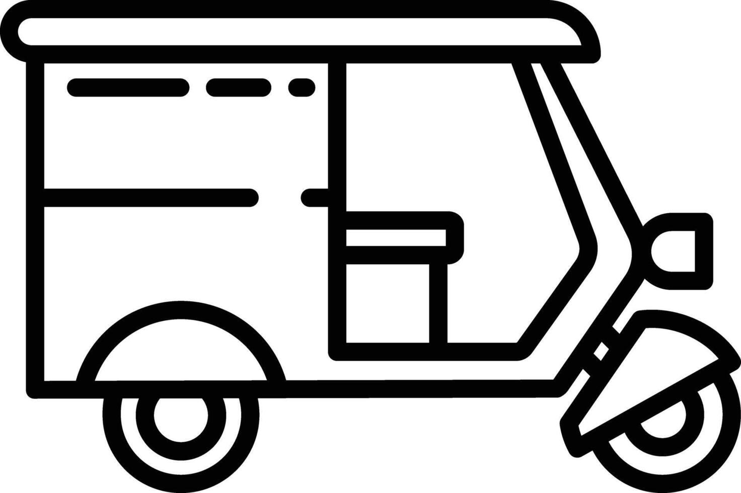 Delivery outline illustration vector