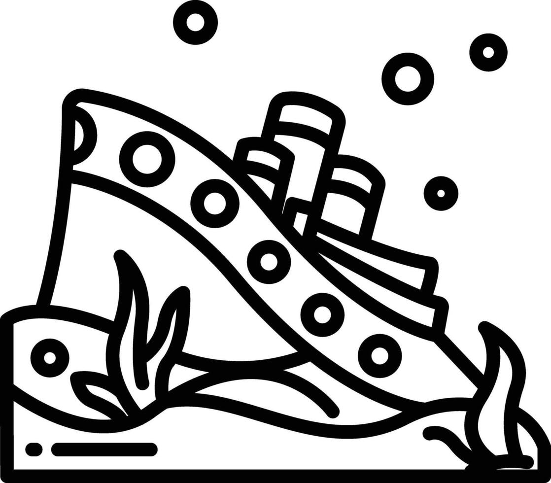 Shipwrick outline illustration vector