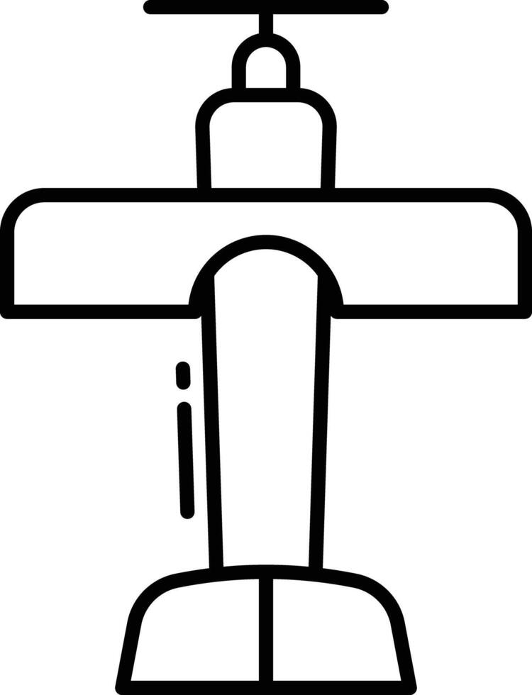 toy plane outline illustration vector