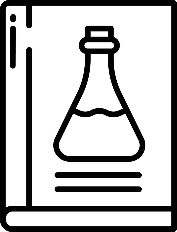 Book outline illustration vector