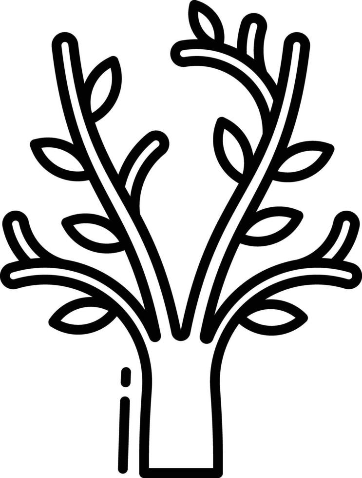 tree outline illustration vector