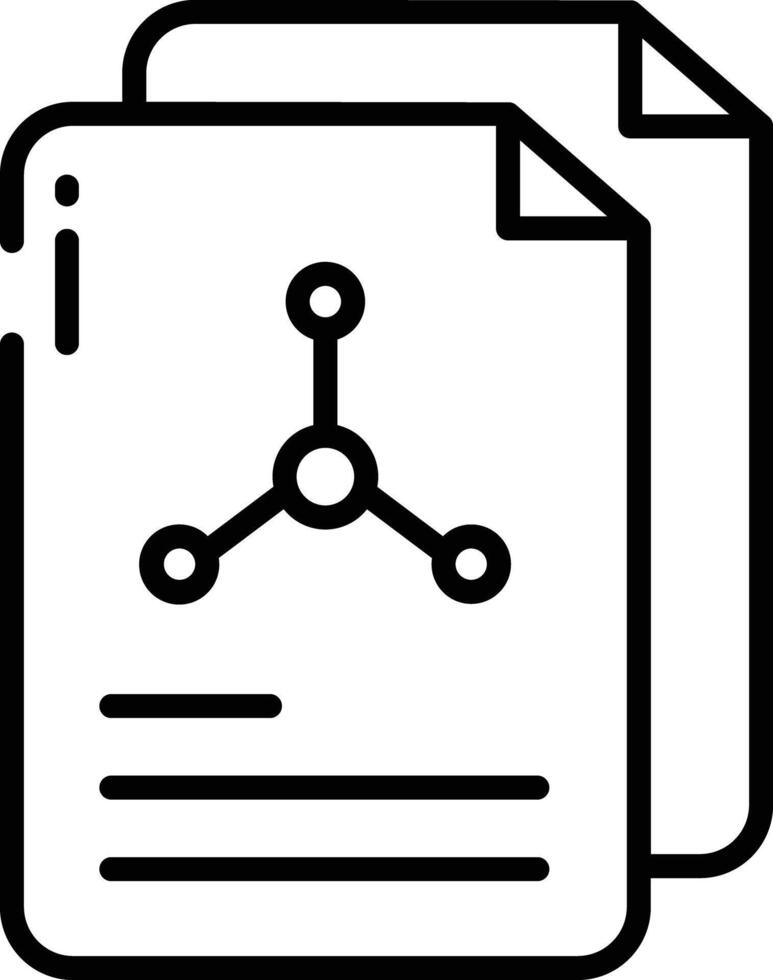 Document outline illustration vector