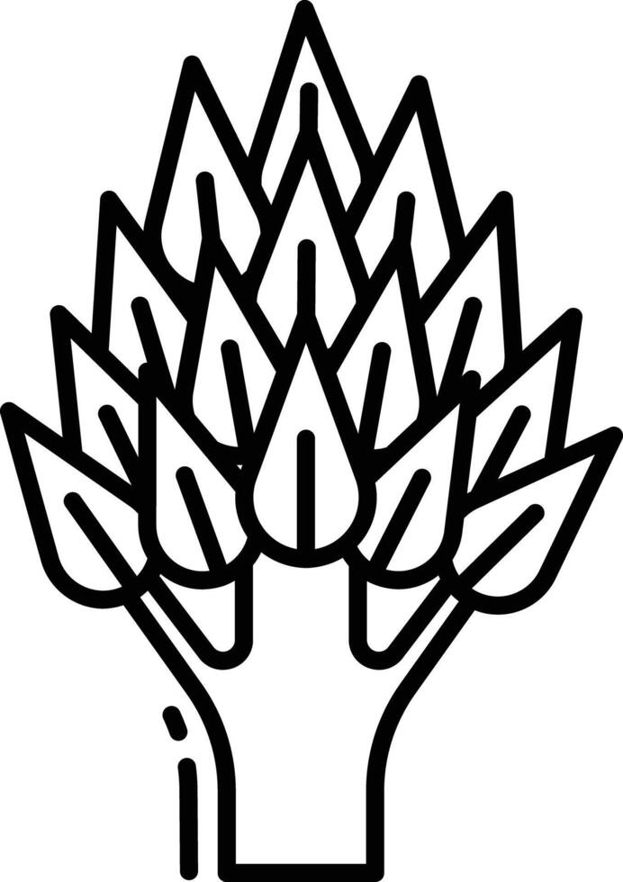 tree outline illustration vector