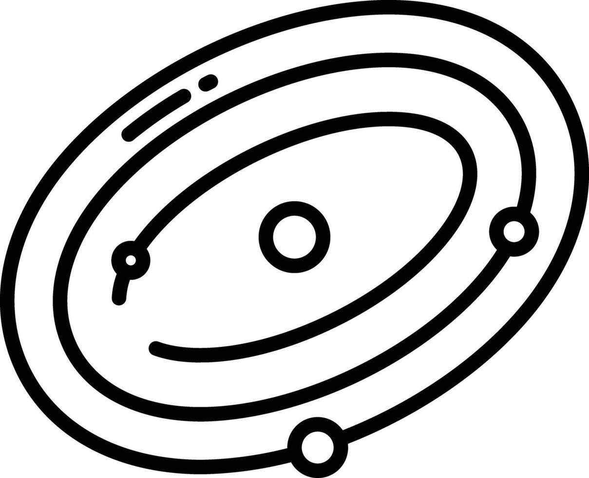 Orbit outline illustration vector