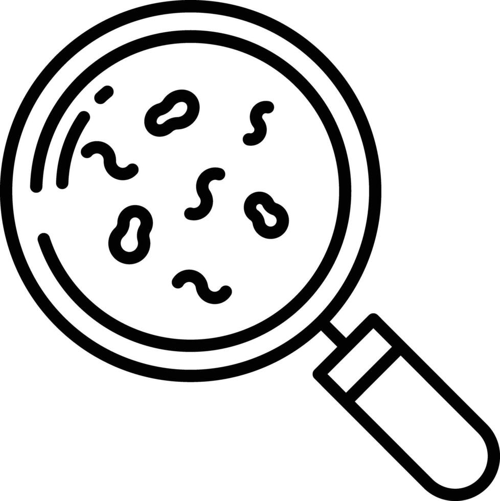 Bacteria outline illustration vector