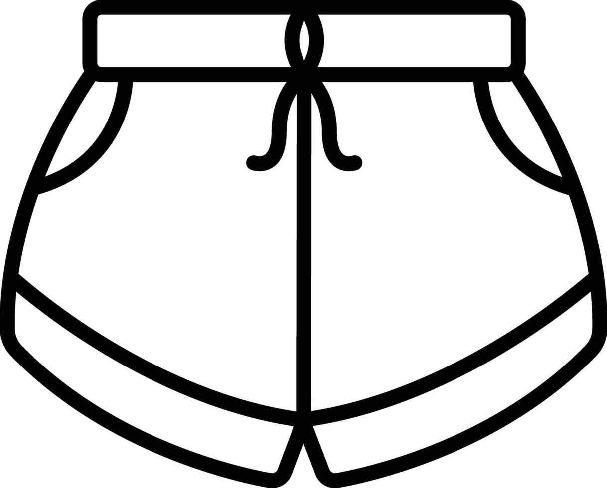 Short outline illustration vector