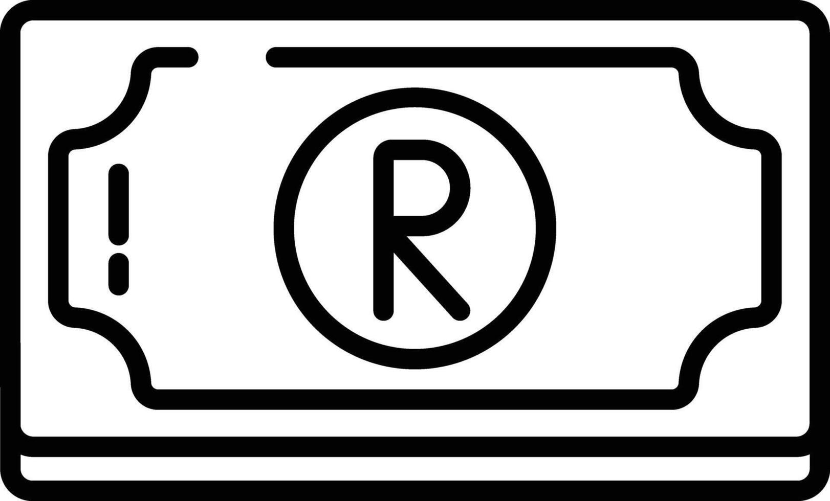 Rand outline illustration vector