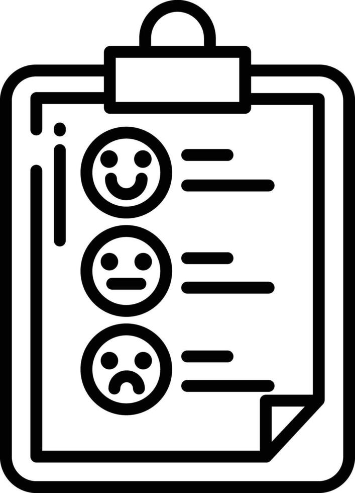 surveys outline illustration vector