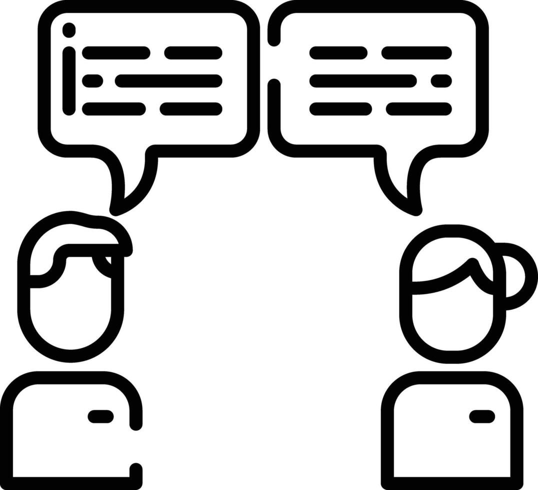 Feedback outline illustration vector