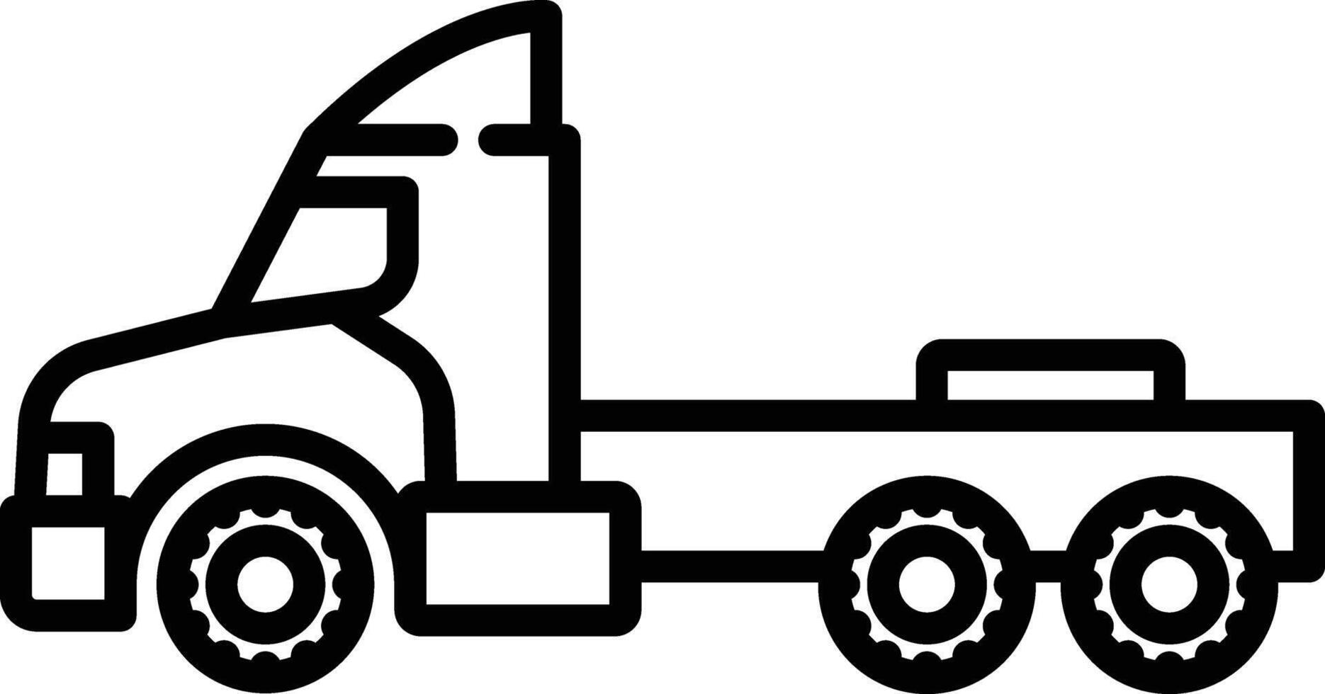 Truck outline illustration vector
