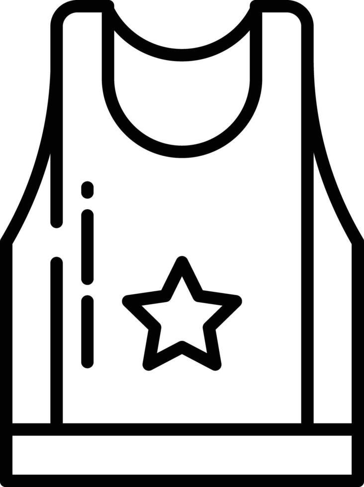 Tshirt outline illustration vector