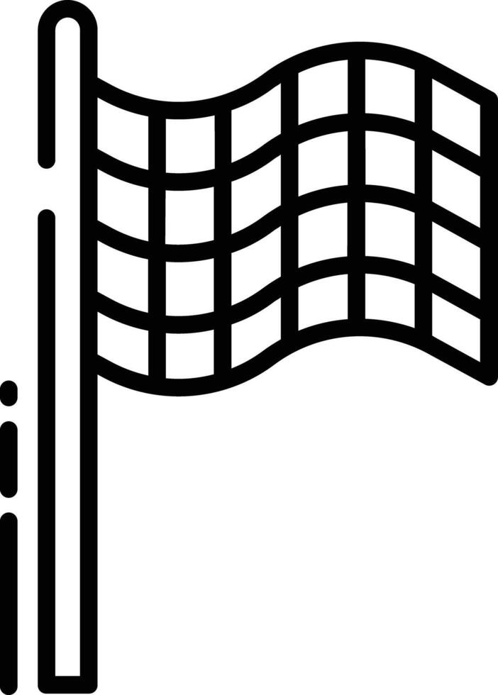 Flag outline illustration vector