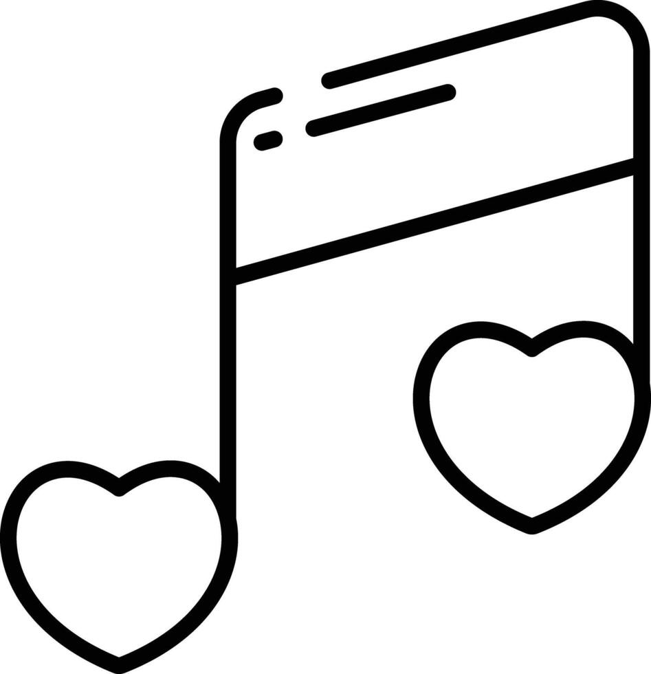 Music outline illustration vector