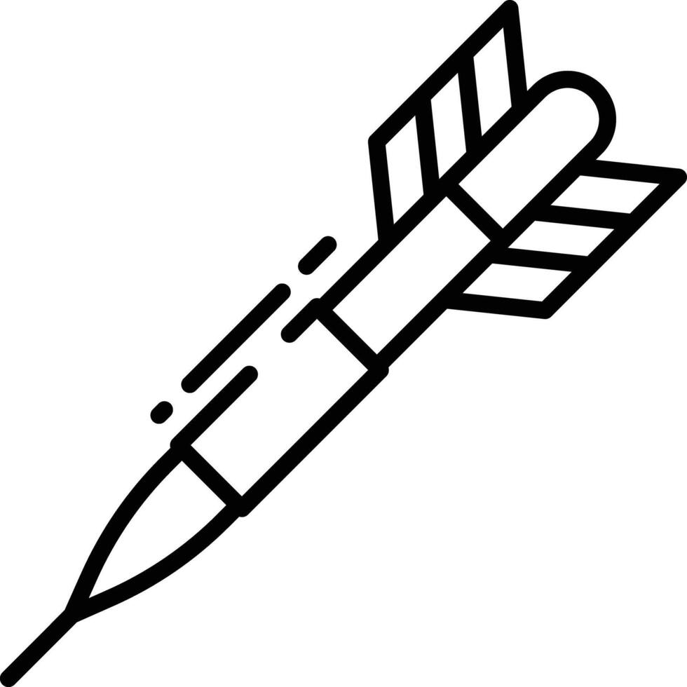Darts outline illustration vector