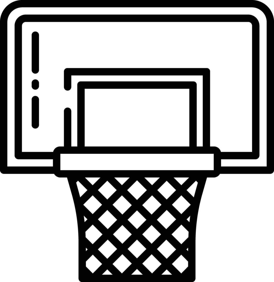 Basketball outline illustration vector