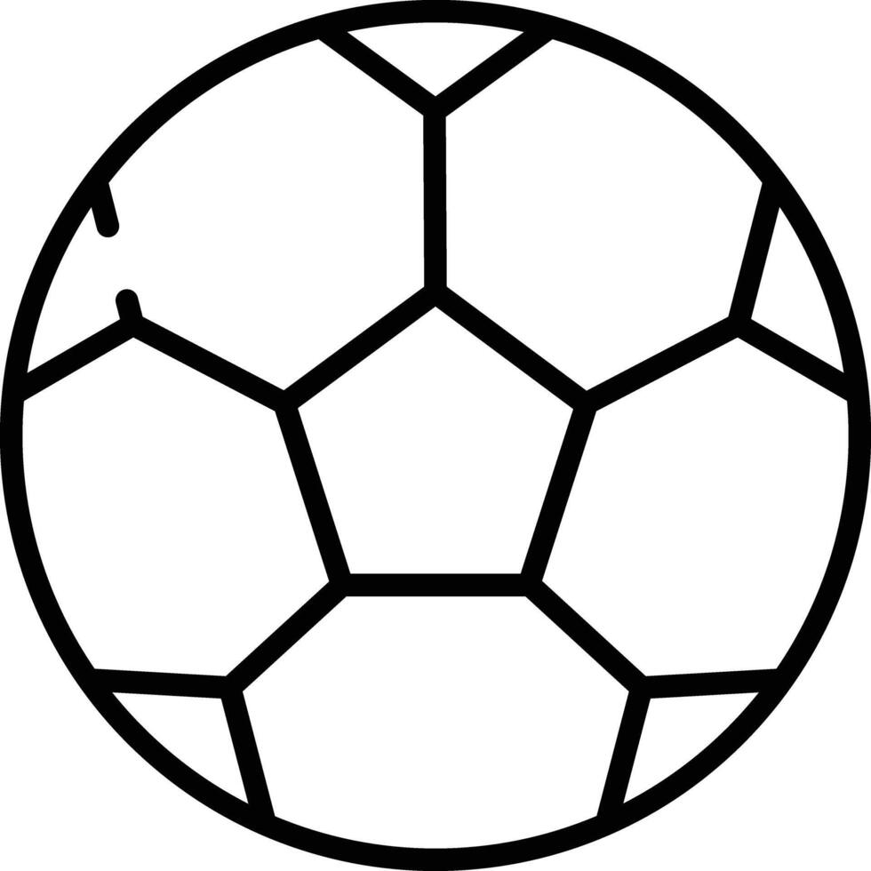 Soccer Ball outline illustration vector
