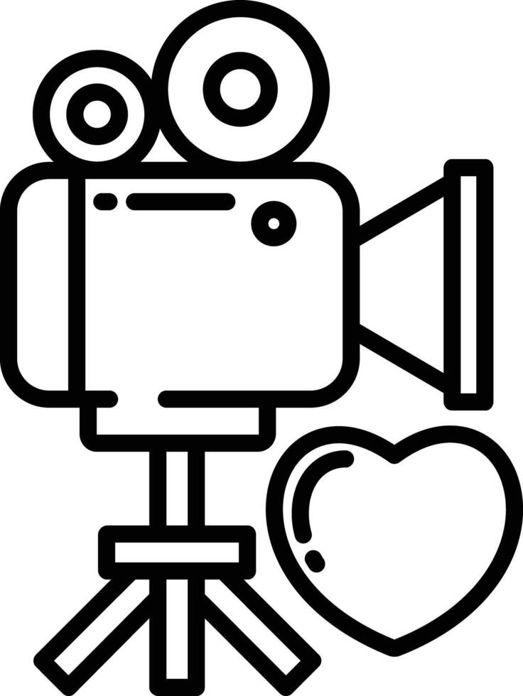 love outline illustration vector