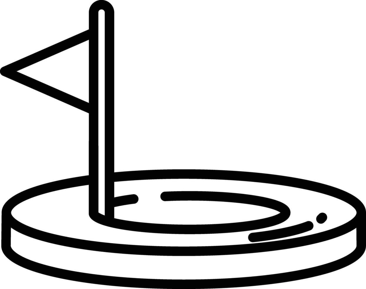 Golf outline illustration vector