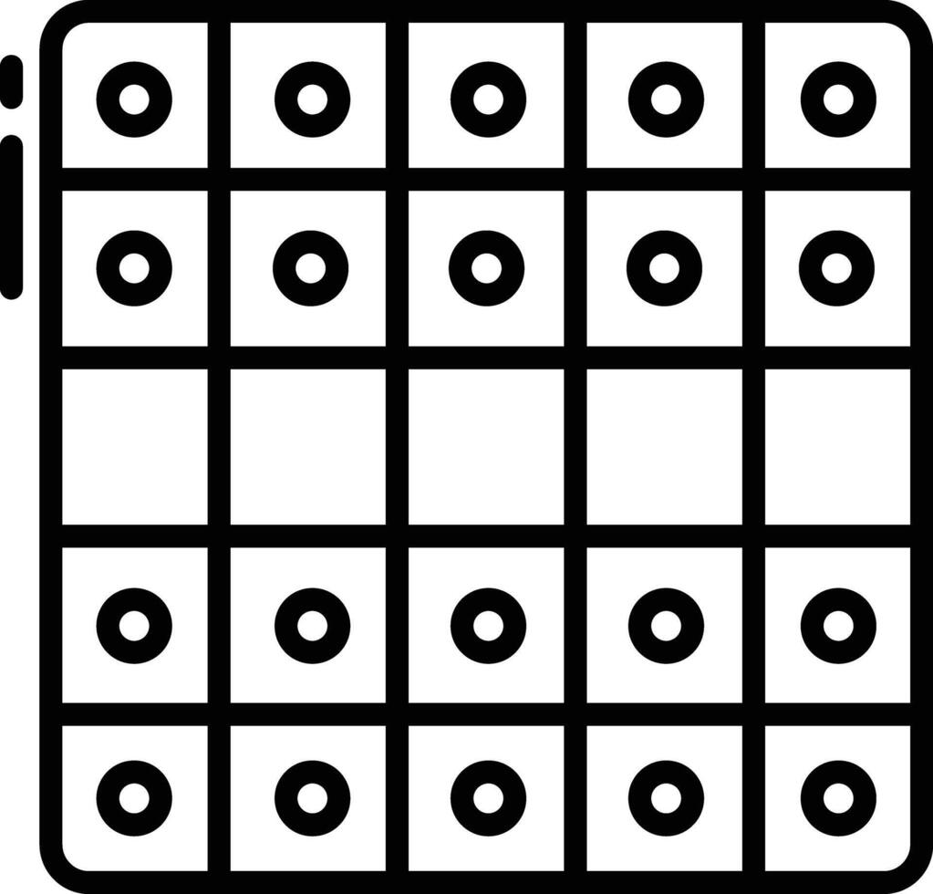 Chess outline illustration vector