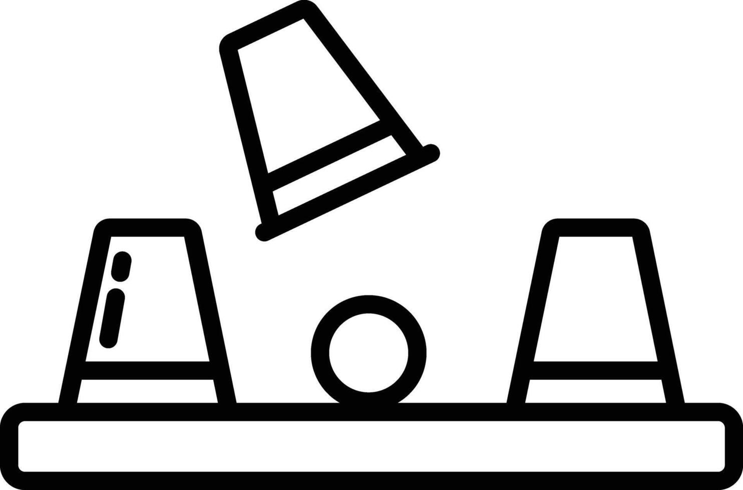 Cup Game outline illustration vector
