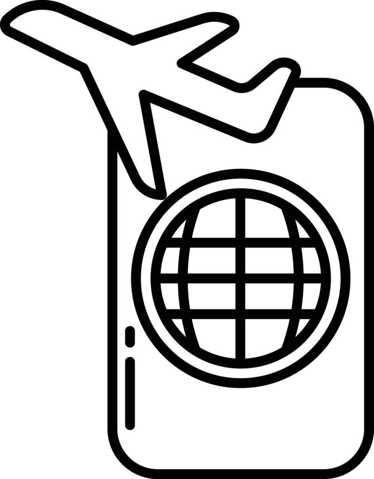 parachute outline illustration vector