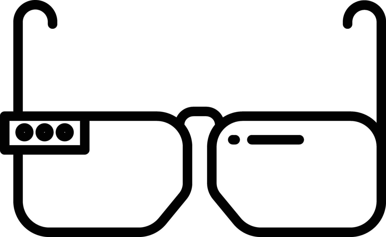 Glasses outline illustration vector