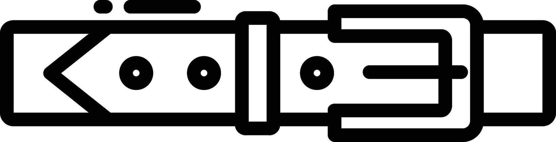 Belt outline illustration vector