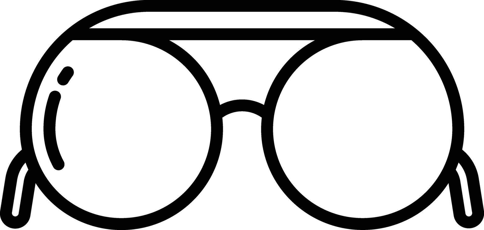 Sunglasses outline illustration vector