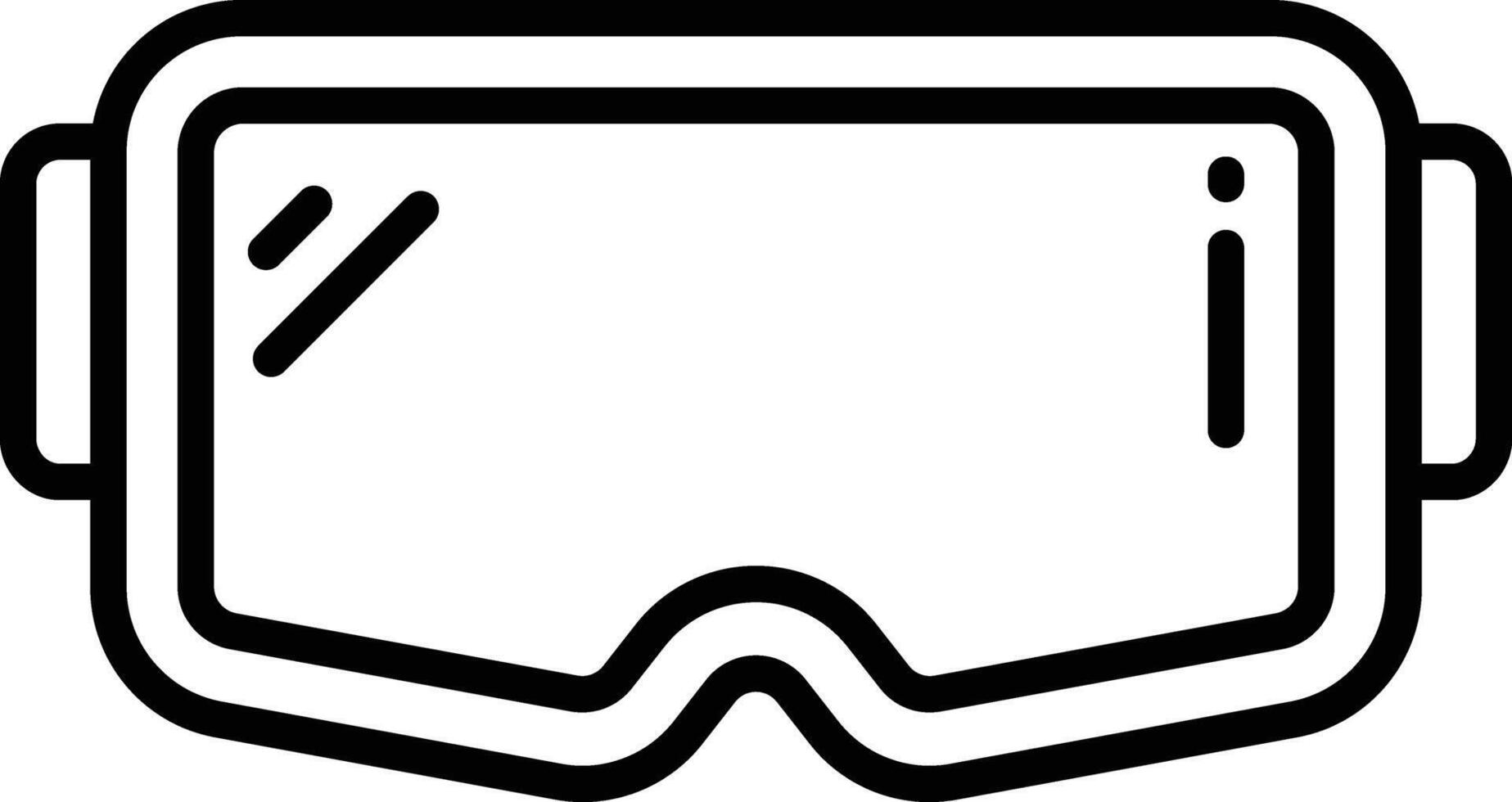 virtual reality outline illustration vector