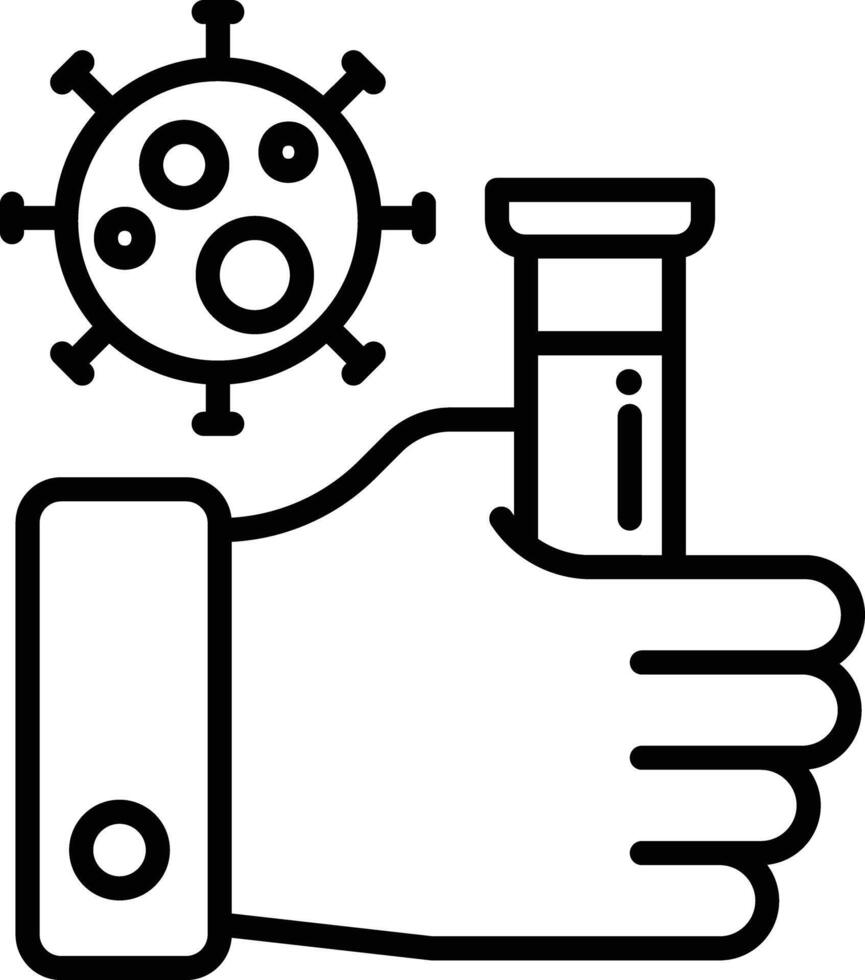 Test outline illustration vector