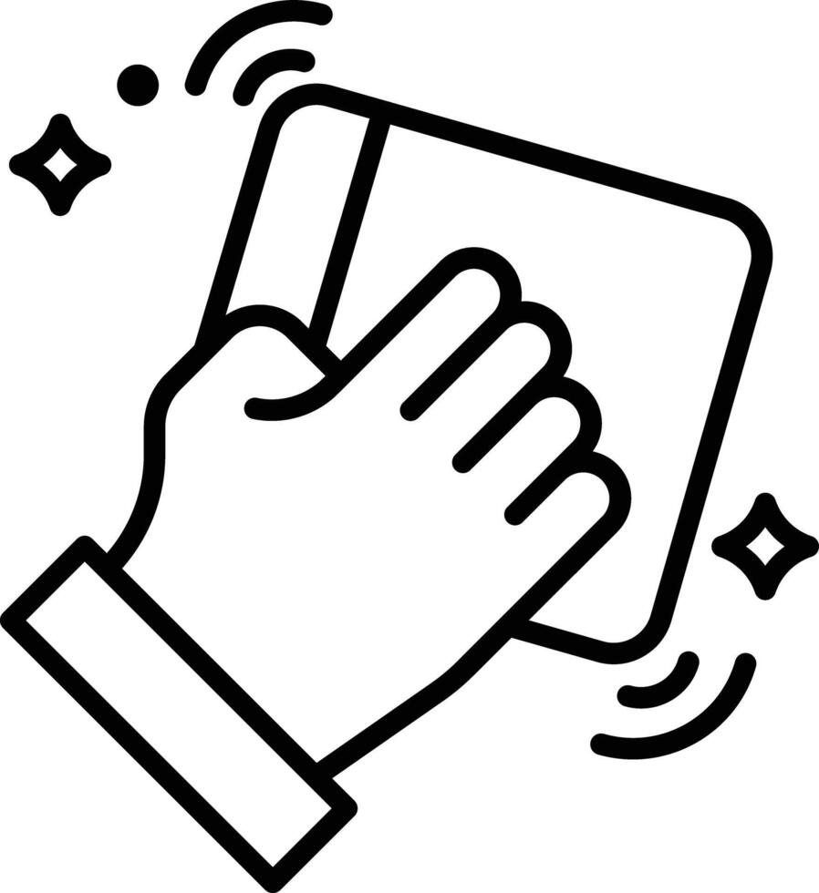 Cleaning outline illustration vector