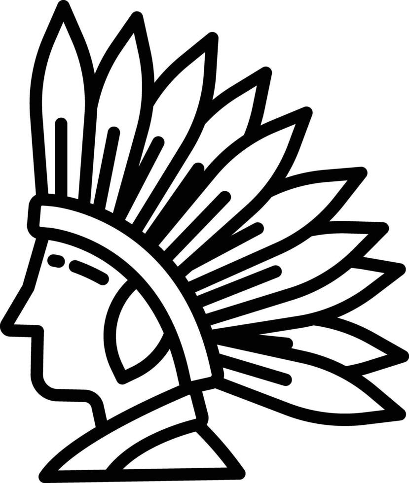 redi ndian2 outline illustration vector