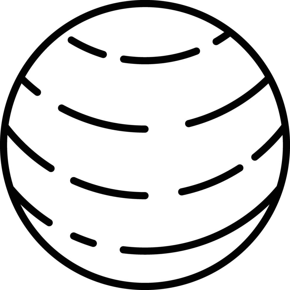 Neptune planet outline illustration vector